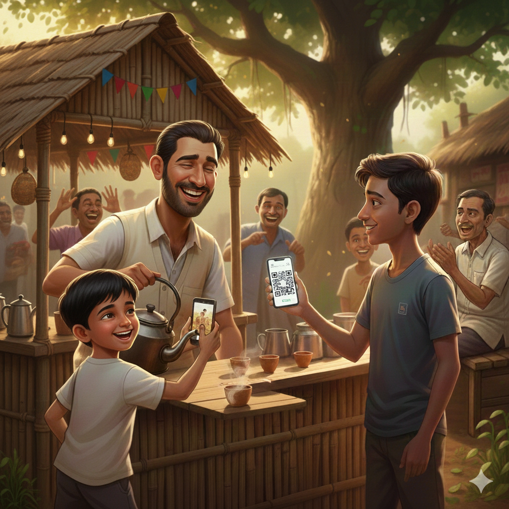 উল্টাপাড়ার চা-কাণ্ড (পার্ট – ১১): চা দোকানে হঠাৎ অনলাইন পেমেন্ট