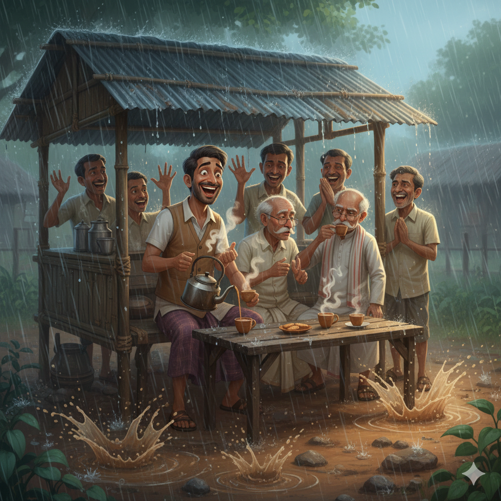 উল্টাপাড়ার চা-কাণ্ড (পার্ট – ৭): বৃষ্টির দিনে স্পেশাল কাদা-চা